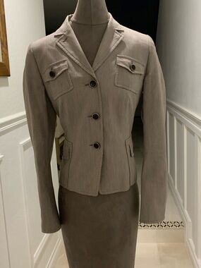 Akris Punto Womens Button Down Light Jacket Blazer Size 8 US